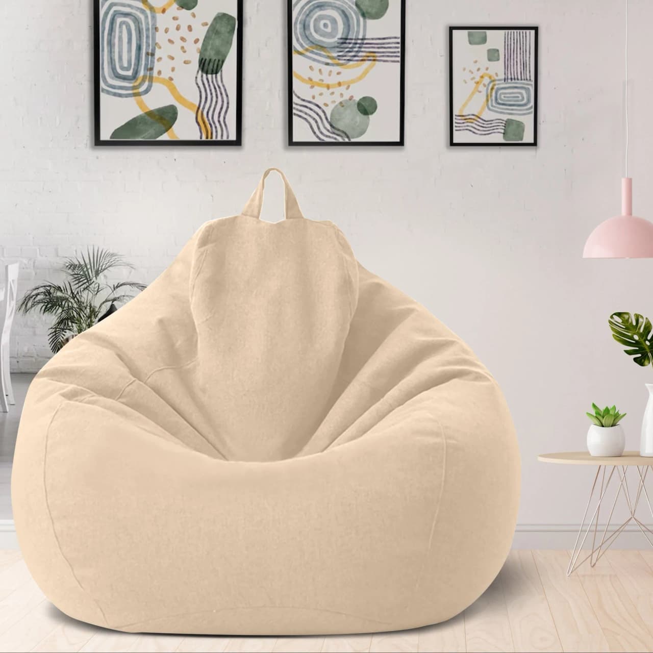 Worek Sako Lniany Ergonomiczny – Komfortowy Mebel do Salonu