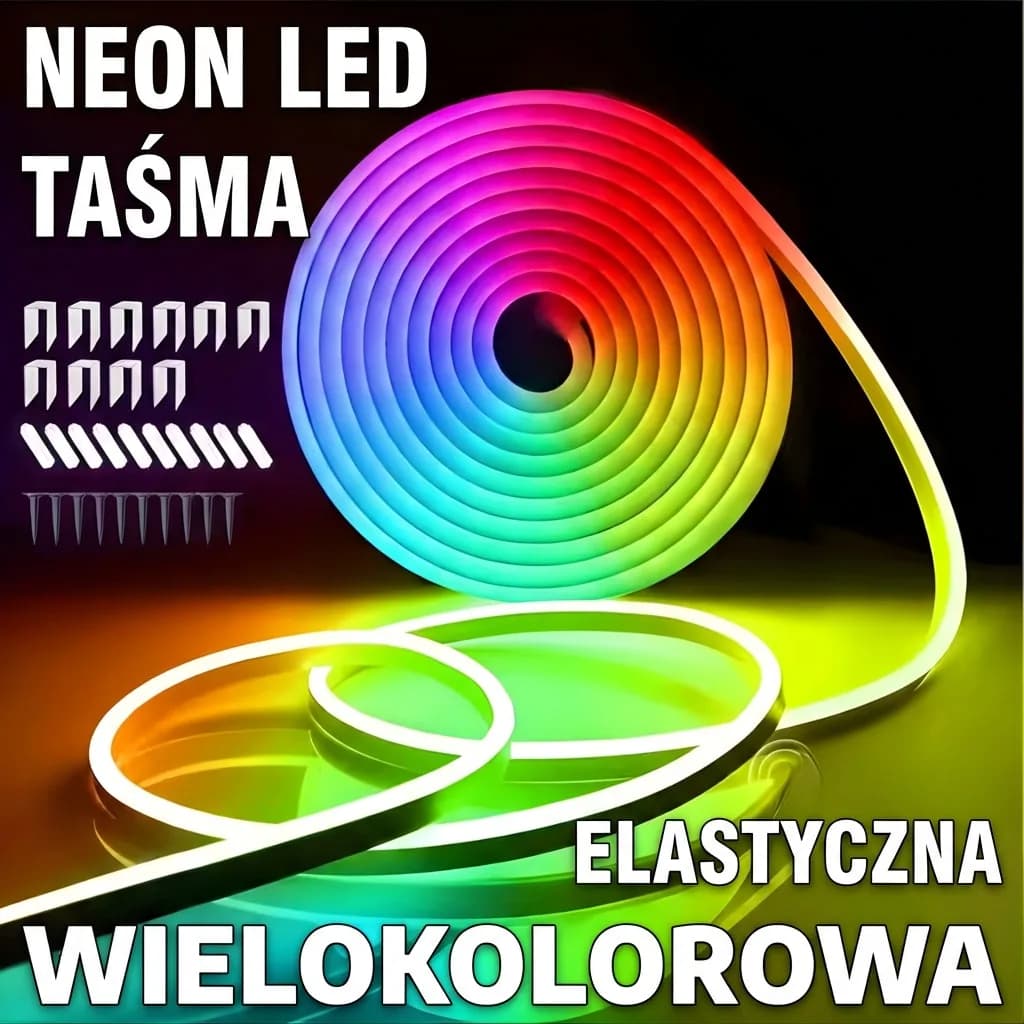 Taśma LED Smart RGB SyncGroove – Inteligentne Oświetlenie z Aplikacją