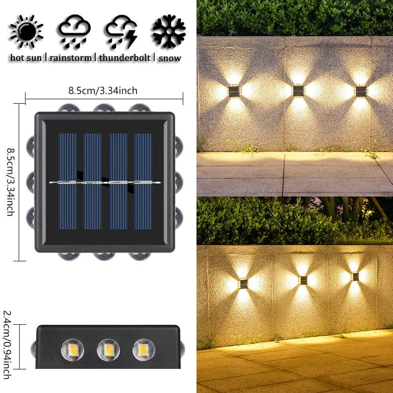 Solarny Kinkiet LED | Wodoodporny 0,5 kg