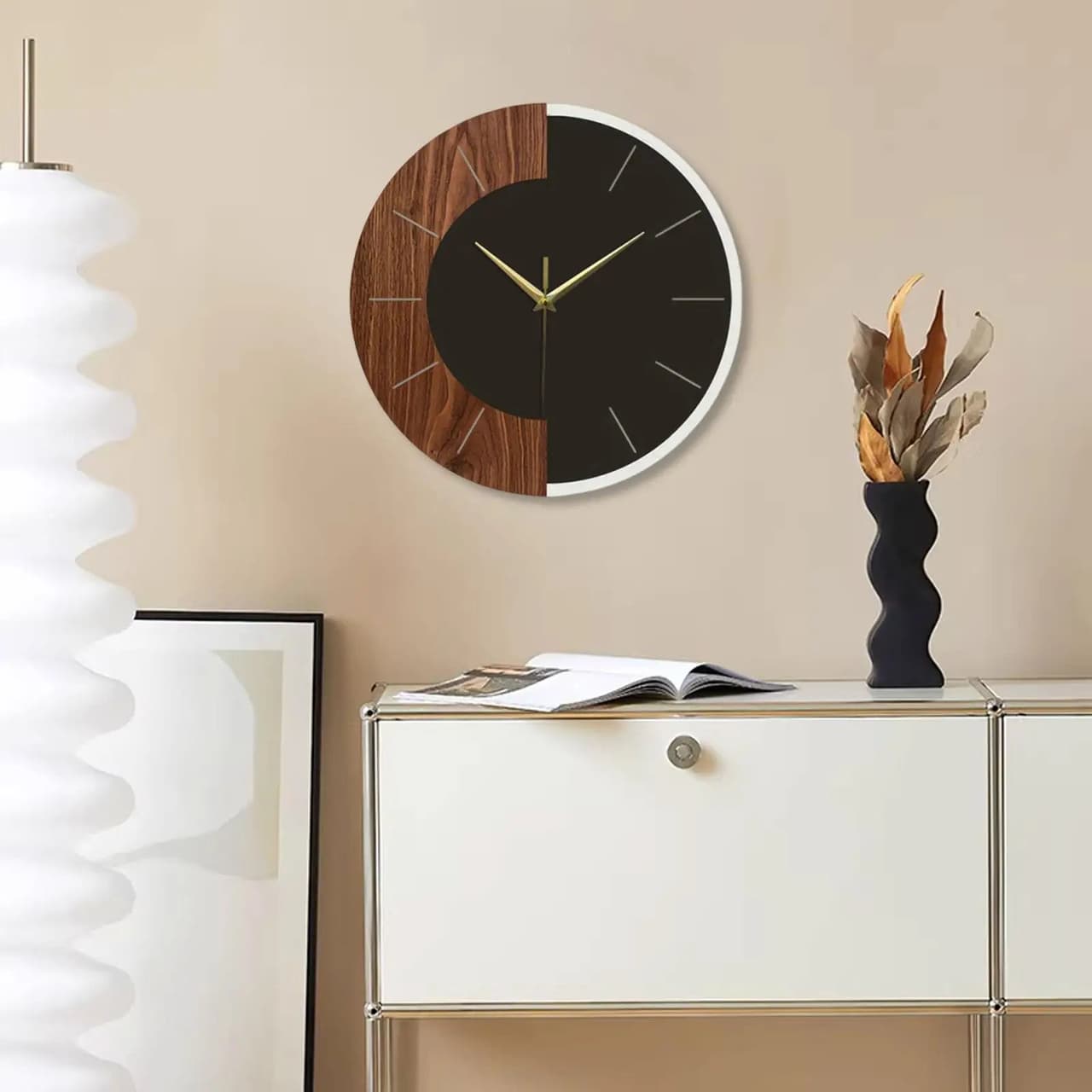 Zegar Ścienny Nordycki | Minimalistyczny Design 0,3 kg